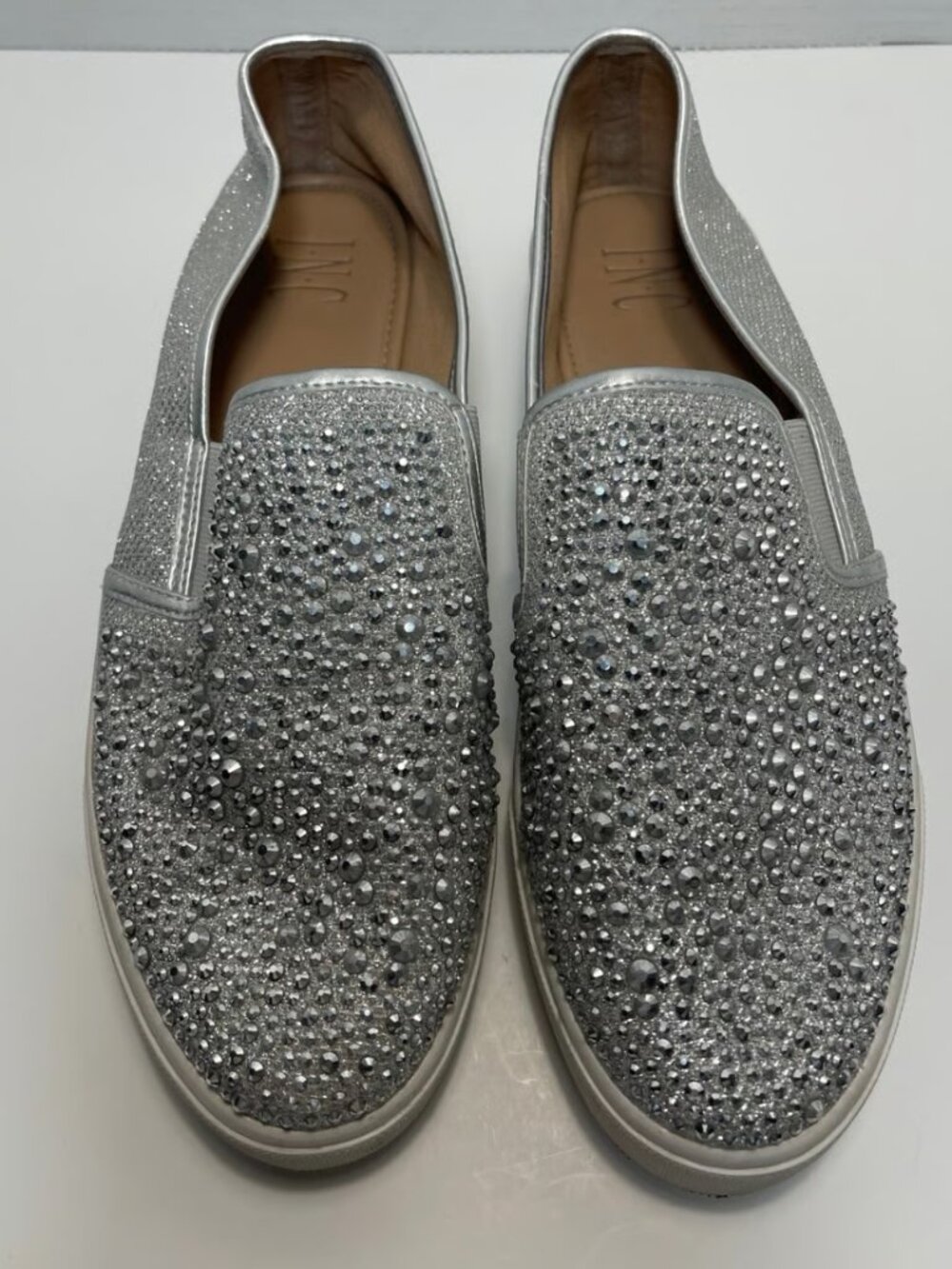 INC Sammee Rhinestone Slip-On Sneakers • Women’s 10 • Sparkle Shoes